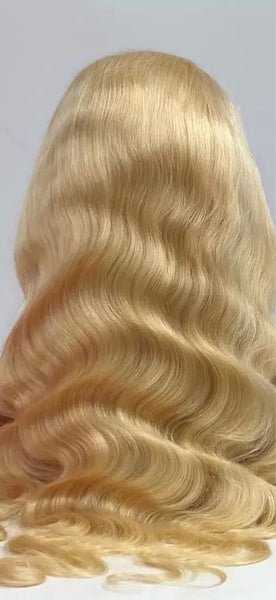 613 (Blonde) Body W8ve 5x5 "Closure" L8ced Luxury Wigs