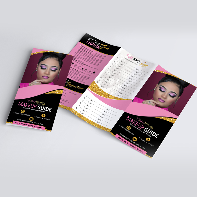 Str8Beat Makeup Brochure